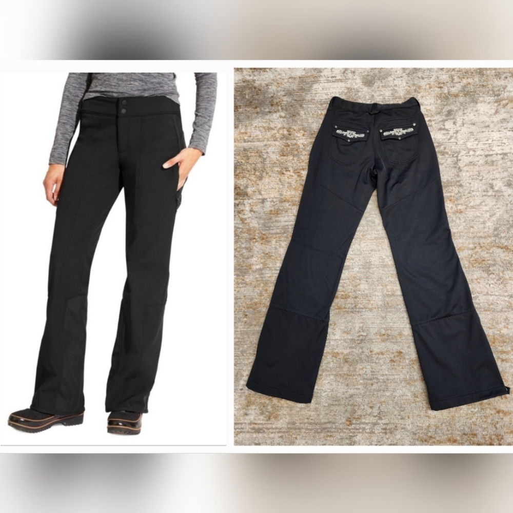 Athleta Ravenswood Fleece Lined Ski Snow Pants 6 Tall